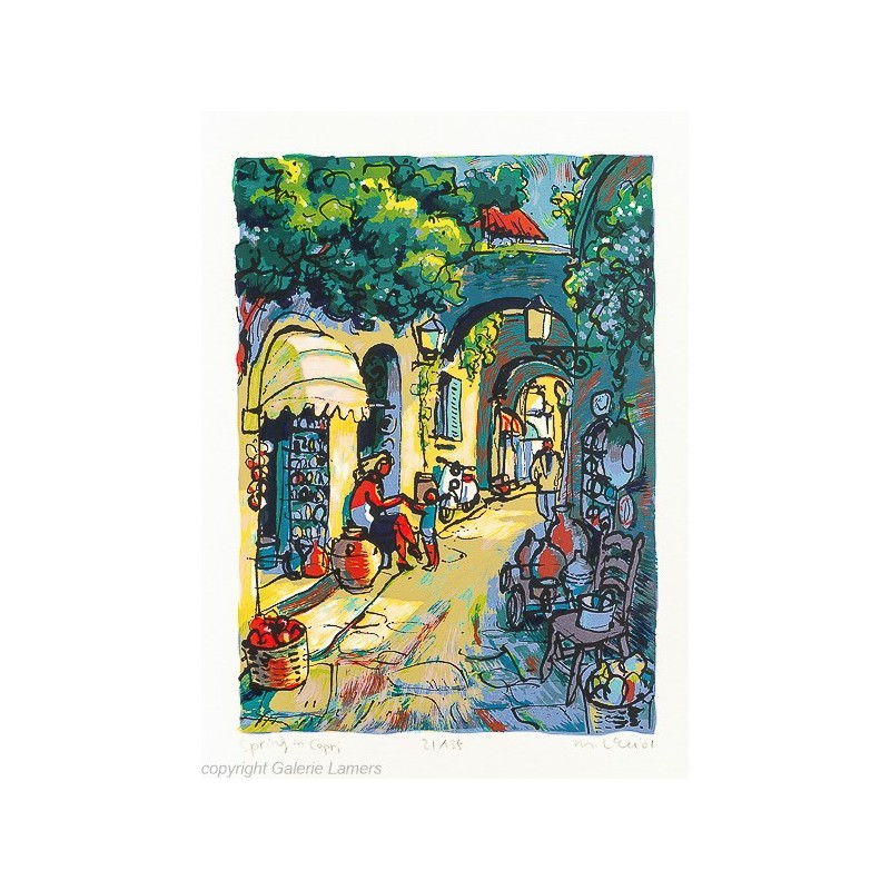 Original Kunst von Michael Leu "Spring in Capri - SB 51" kaufen Sie Bilder des bekannten amerikanischen Künstlers