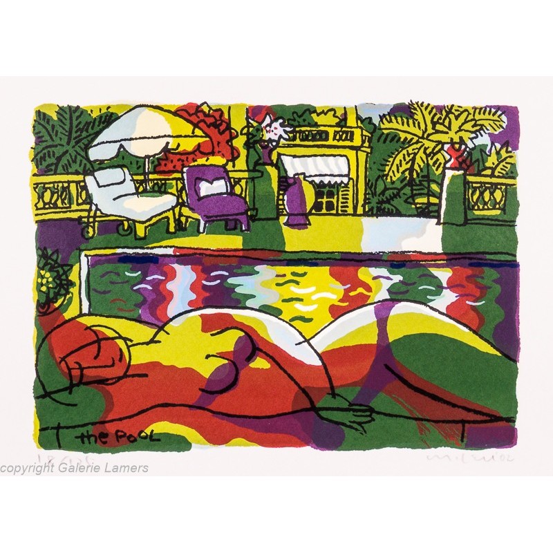 Original Kunst von Michael Leu "The pool - SC 80" kaufen Sie Bilder des bekannten amerikanischen Künstlers