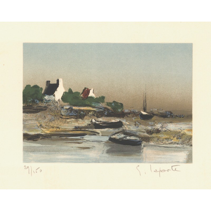 Original Kunst von Georges Laporte "Marée basse" kaufen Sie Bilder des beliebten französischen Künstlers